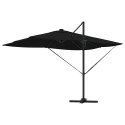 Parasol plażowy Czarny 352 x 251 x 265 cm Poliester i aluminium