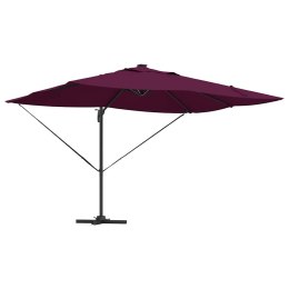 Parasol plażowy Z blokadą Bordeaux Czerwony 352 x 251 x 265 cm