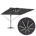 Parasol plażowy Ze LED Lights Antracyt 286 x 284 x 270 cm