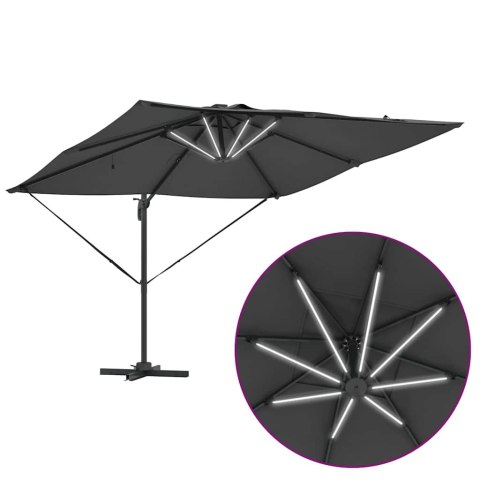 Parasol plażowy Ze LED Lights Antracyt 286 x 284 x 270 cm