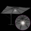 Parasol plażowy Ze LED Lights Antracyt 351 x 250 x 253 cm