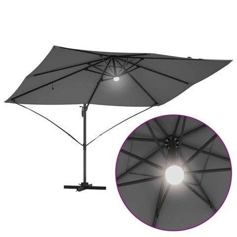 Parasol plażowy Ze LED Lights Antracyt 351 x 250 x 253 cm