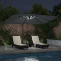 Parasol plażowy Ze LED Lights Antracyt 352 x 251 x 265 cm