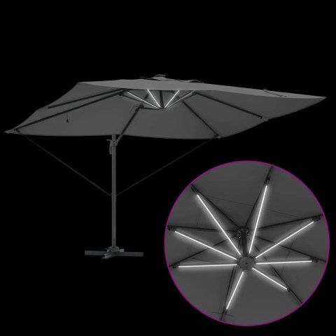 Parasol plażowy Ze LED Lights Antracyt 352 x 251 x 265 cm