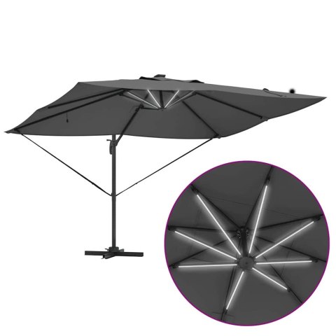 Parasol plażowy Ze LED Lights Antracyt 352 x 251 x 265 cm
