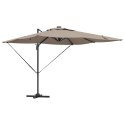 Parasol plażowy Ze LED Lights Ciemnoszary 286 x 284 x 270 cm