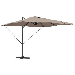Parasol plażowy Ze LED Lights Ciemnoszary 286 x 284 x 270 cm