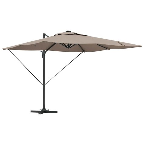 Parasol plażowy Ze LED Lights Ciemnoszary 286 x 284 x 270 cm