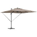 Parasol plażowy Ze LED Lights Ciemnoszary 286 x 284 x 270 cm