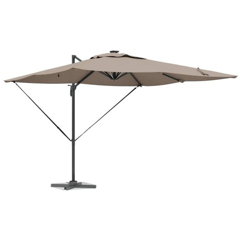 Parasol plażowy Ze LED Lights Ciemnoszary 286 x 284 x 270 cm