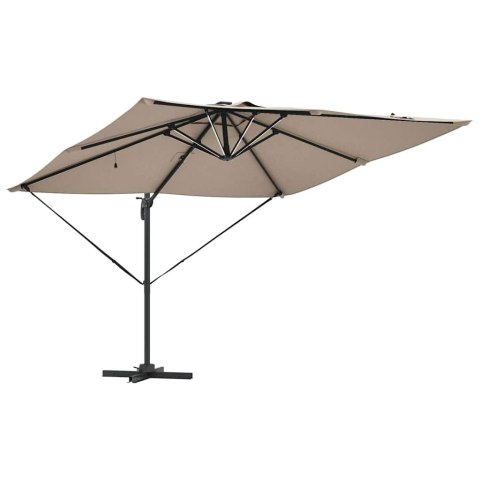Parasol plażowy Ze LED Lights Ciemnoszary 286 x 284 x 270 cm
