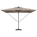 Parasol plażowy Ze LED Lights Ciemnoszary 286 x 284 x 270 cm