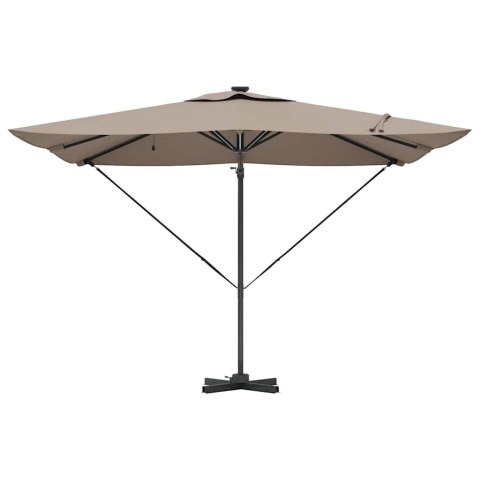 Parasol plażowy Ze LED Lights Ciemnoszary 286 x 284 x 270 cm
