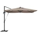 Parasol plażowy Ze LED Lights Ciemnoszary 286 x 284 x 270 cm