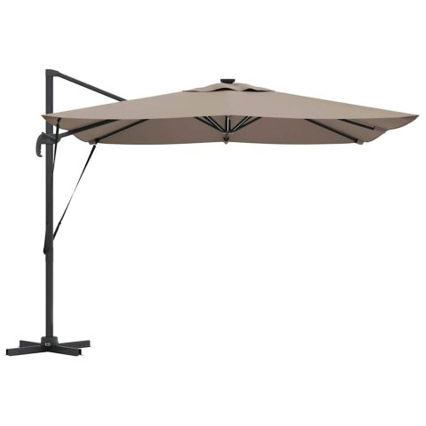 Parasol plażowy Ze LED Lights Ciemnoszary 286 x 284 x 270 cm
