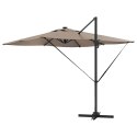 Parasol plażowy Ze LED Lights Ciemnoszary 286 x 284 x 270 cm