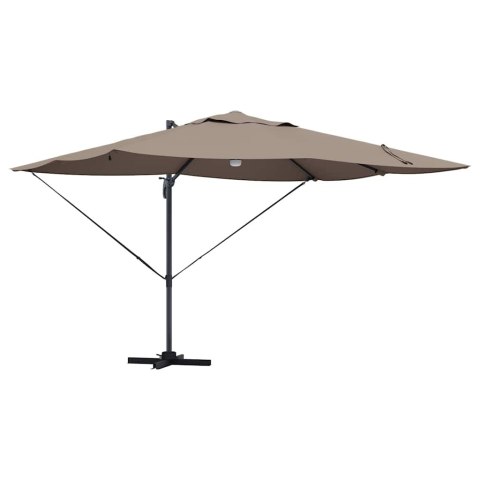 Parasol plażowy Ze LED Lights Ciemnoszary 351 x 250 x 253 cm