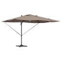 Parasol plażowy Ze LED Lights Ciemnoszary 351 x 250 x 253 cm