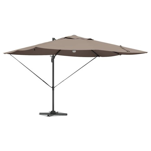 Parasol plażowy Ze LED Lights Ciemnoszary 351 x 250 x 253 cm