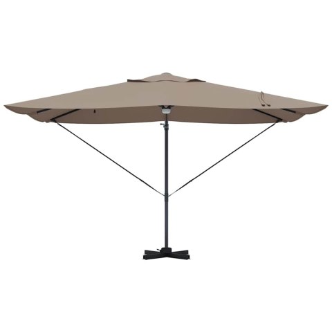 Parasol plażowy Ze LED Lights Ciemnoszary 351 x 250 x 253 cm