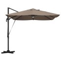 Parasol plażowy Ze LED Lights Ciemnoszary 351 x 250 x 253 cm