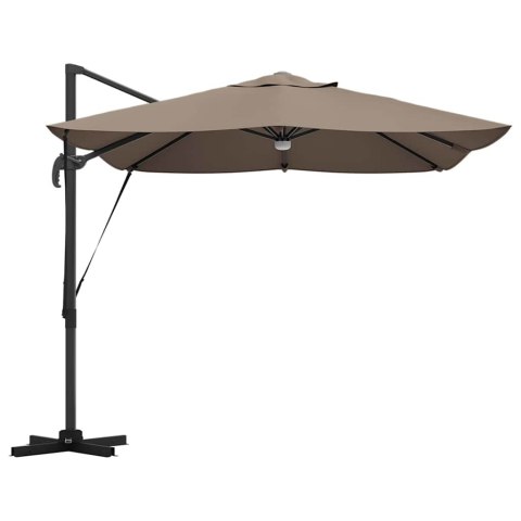 Parasol plażowy Ze LED Lights Ciemnoszary 351 x 250 x 253 cm