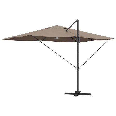 Parasol plażowy Ze LED Lights Ciemnoszary 351 x 250 x 253 cm