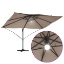 Parasol plażowy Ze LED Lights Ciemnoszary 351 x 250 x 253 cm