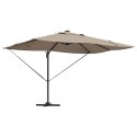 Parasol plażowy Ze LED Lights Ciemnoszary 352 x 251 x 265 cm