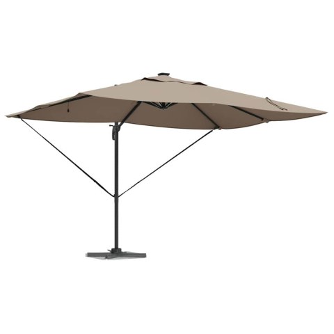 Parasol plażowy Ze LED Lights Ciemnoszary 352 x 251 x 265 cm