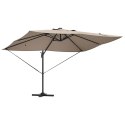 Parasol plażowy Ze LED Lights Ciemnoszary 352 x 251 x 265 cm