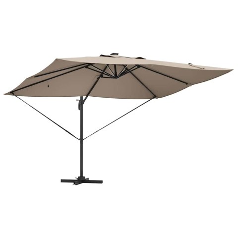 Parasol plażowy Ze LED Lights Ciemnoszary 352 x 251 x 265 cm