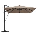 Parasol plażowy Ze LED Lights Ciemnoszary 352 x 251 x 265 cm