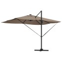 Parasol plażowy Ze LED Lights Ciemnoszary 352 x 251 x 265 cm