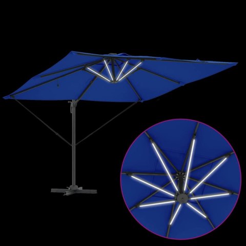 Parasol plażowy Ze LED Lights Niebieski Azur 286 x 284 x 270 cm