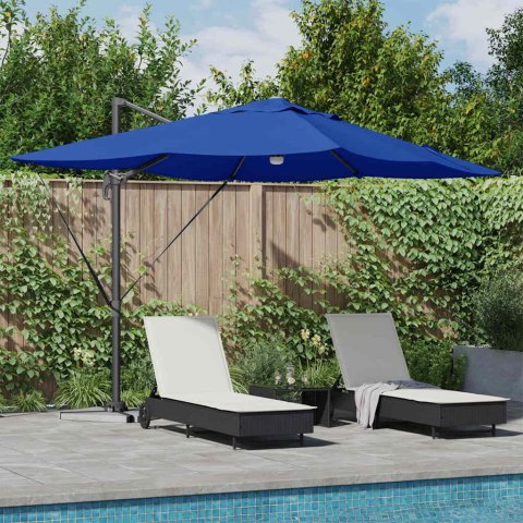 Parasol plażowy Ze LED Lights Niebieski azur 351 x 250 x 253 cm