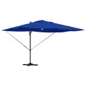 Parasol plażowy Ze LED Lights Niebieski azur 351 x 250 x 253 cm