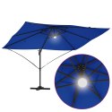 Parasol plażowy Ze LED Lights Niebieski azur 351 x 250 x 253 cm