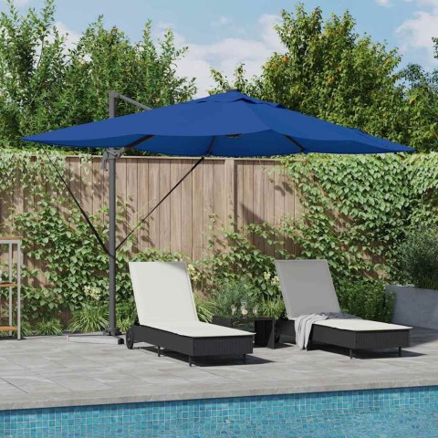 Parasol plażowy Ze LED Lights Niebieski azur 352 x 251 x 265 cm