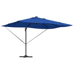 Parasol plażowy Ze LED Lights Niebieski azur 352 x 251 x 265 cm