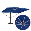 Parasol plażowy Ze LED Lights Niebieski azur 352 x 251 x 265 cm
