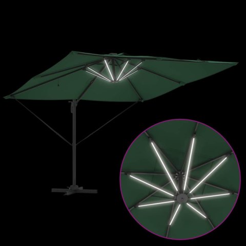 Parasol plażowy Ze LED Lights Zielony 286 x 284 x 270 cm