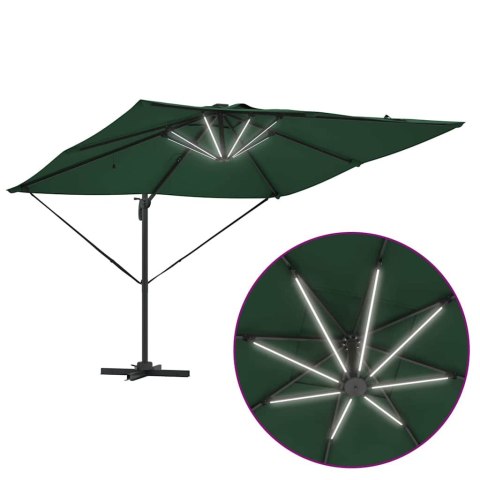 Parasol plażowy Ze LED Lights Zielony 286 x 284 x 270 cm