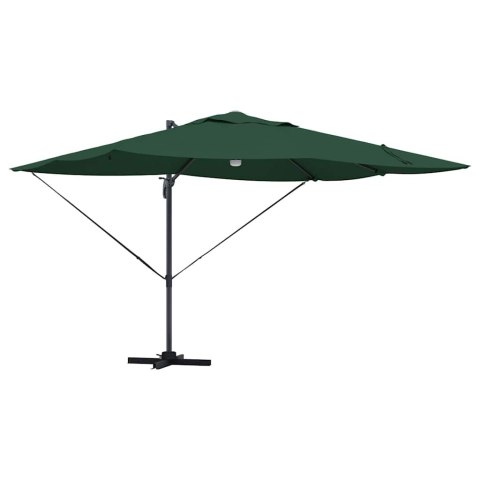 Parasol plażowy Ze LED Lights Zielony 351 x 250 x 253 cm