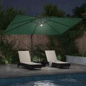 Parasol plażowy Ze LED Lights Zielony 351 x 250 x 253 cm