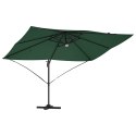 Parasol plażowy Ze LED Lights Zielony 351 x 250 x 253 cm