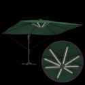 Parasol plażowy Ze LED Lights Zielony 352 x 251 x 265 cm