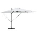Parasol plażowy Ze LED Lights piaskowy 286 x 284 x 270 cm