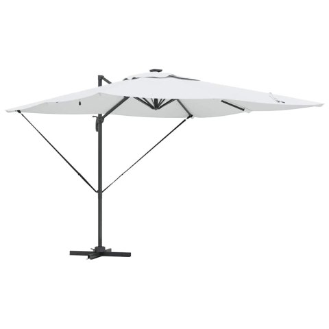 Parasol plażowy Ze LED Lights piaskowy 286 x 284 x 270 cm