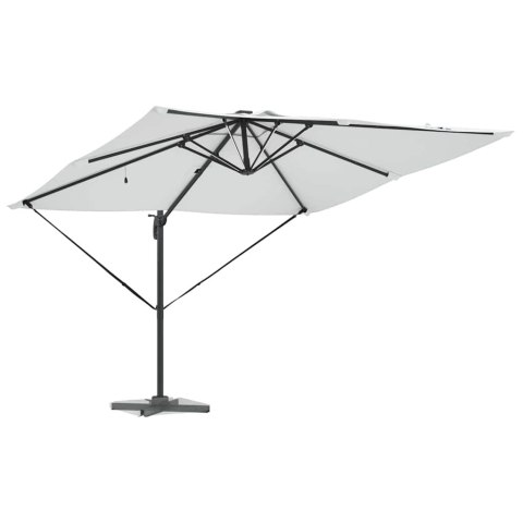 Parasol plażowy Ze LED Lights piaskowy 286 x 284 x 270 cm